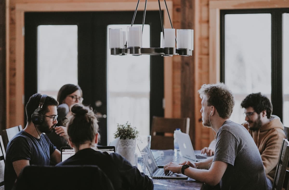 AOL Builds team reviewing a property together